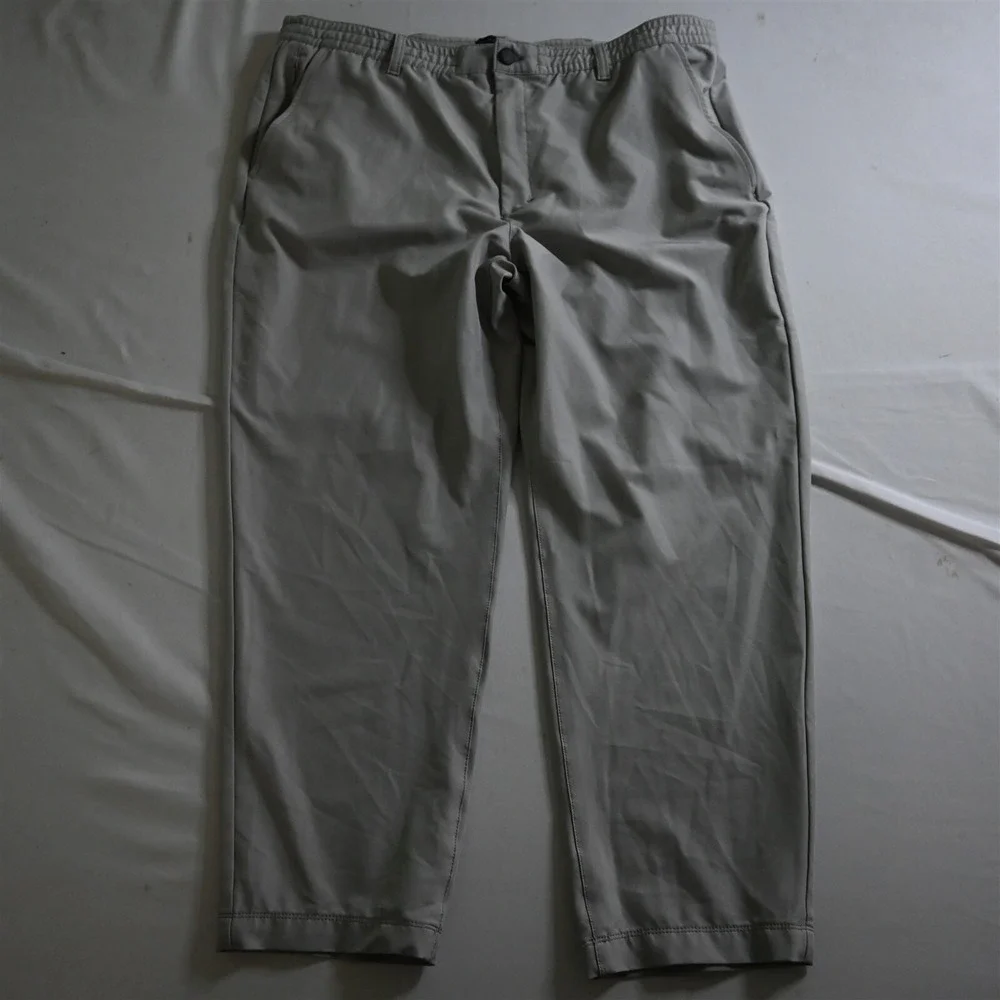 Marc New York 40x29 Gray Performance Stretch Straight Mens Golf Dress Pants